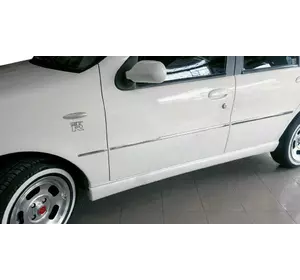 Молдинг дверей (6 шт, нерж) для Fiat Palio 1998-2024 рр