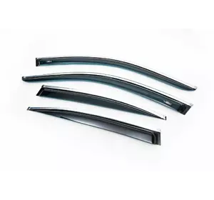 Вітровики з хром молдингом SD (4 шт, HIC) для BMW 5 серія E-60/61 2003-2010 років Вітровики з хром молдингом SD (4 шт, HIC) для BMW 5 серія E-60/61 2003-2010 років
