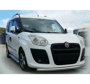 Передній захист ST008 (нерж.) 2010-2015, 51 мм для Fiat Doblo II рр Передній захист ST008 (нерж.) 2010-2015, 51 мм для Fiat Doblo II рр