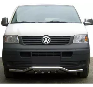 Нижня губа хвиля-гриль ST007-1 (нерж) для Volkswagen T5 Multivan 2003-2010 рр