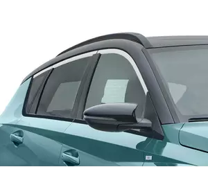 Верхня окантавка вікон (6 шт, нерж) для Hyundai Bayon