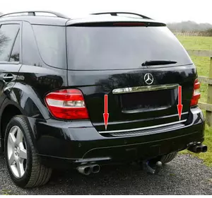 Кромка багажника (нерж.) для Mercedes ML W164 Кромка багажника (нерж.) для Mercedes ML W164