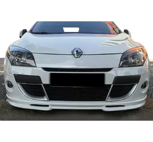 Передня накладка (під фарбування) для Renault Megane III 2009-2016 рр Передня накладка (під фарбування) для Renault Megane III 2009-2016 рр