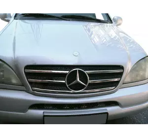 Накладки на кант решітки (5 шт, нерж) для Mercedes ML W163 Накладки на кант решітки (5 шт, нерж) для Mercedes ML W163