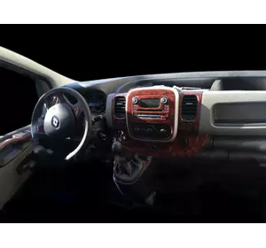 Накладка на торпеду чорний рояль для Renault Trafic 2015-2024 рр Накладка на торпеду чорний рояль для Renault Trafic 2015-2024 рр