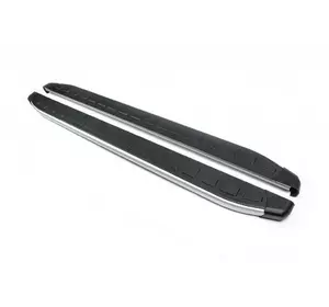 Бокові пороги Fullmond (2 шт, алюм.) для Hyundai Santa Fe 1 2000-2006 рр Бокові пороги Fullmond (2 шт, алюм.) для Hyundai Santa Fe 1 2000-2006 рр