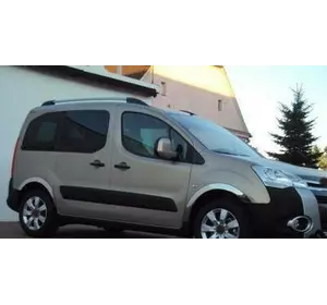 Накладки на арки (4 шт, нерж) XTR, 2 бокові двері, нержавіюча сталь для Peugeot Partner Tepee 2008-2018рр Накладки на арки (4 шт, нерж) XTR, 2 бокові двері, нержавіюча сталь для Peugeot Partner Tepee 2008-2018рр