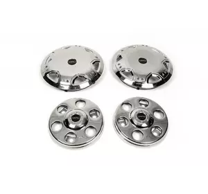 Ковпаки з нержавійки OEM (2-котковий) для Mercedes Sprinter W901-905 1995-2006 рр Ковпаки з нержавійки OEM (2-котковий) для Mercedes Sprinter W901-905 1995-2006 рр