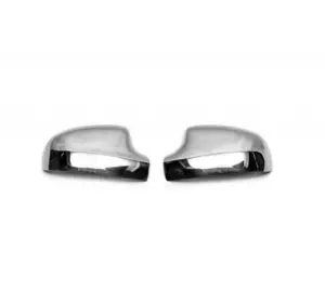 Накладки на дзеркала верхня частина (2 шт, нерж) для Dacia Sandero 2013-2020 рр