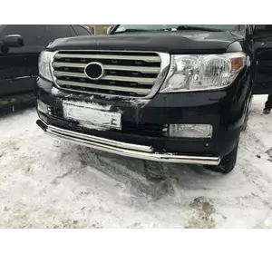 Передня дуга ST014 (2007-2015 нерж.) 60мм на 42мм для Toyota Land Cruiser 200 Передня дуга ST014 (2007-2015 нерж.) 60мм на 42мм для Toyota Land Cruiser 200