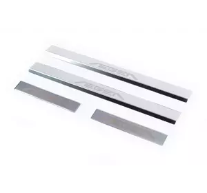 Накладки на пороги Carmos V1 Aegea (4 шт, нерж) для Fiat Tipo 2016-2024 рр Накладки на пороги Carmos V1 Aegea (4 шт, нерж) для Fiat Tipo 2016-2024 рр