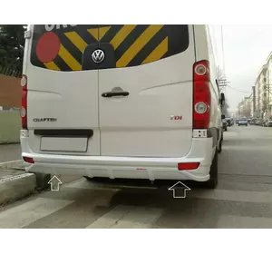 Накладка на задній бампер V1 (під фарбування) для Mercedes Sprinter W906 2006-2018 рр Накладка на задній бампер V1 (під фарбування) для Mercedes Sprinter W906 2006-2018 рр