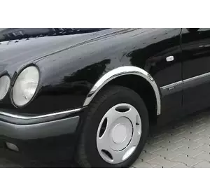Накладки на арки (4 шт, нерж) для Mercedes E-сlass W210 1995-2002 рр Накладки на арки (4 шт, нерж) для Mercedes E-сlass W210 1995-2002 рр