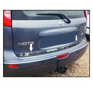 Кромка багажника (нерж.) для Nissan Note 2004-2013 рр