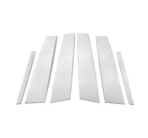 Накладки на дверні стійки (6 шт, нерж) для Mercedes C-class W204 2007-2015рр Накладки на дверні стійки (6 шт, нерж) для Mercedes C-class W204 2007-2015рр