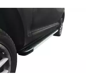 Бокові пороги Maya V1 (2 шт., алюміній) для Porsche Cayenne 2003-2010 рр Бокові пороги Maya V1 (2 шт., алюміній) для Porsche Cayenne 2003-2010 рр