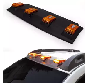 Козирьок лобовога скла V2 (LED) для Renault Duster 2018-2024 рр