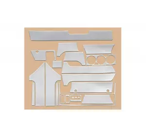 Накладки на панель Алюміній для BMW 5 серія E-34 1988-1995 рр Накладки на панель Алюміній для BMW 5 серія E-34 1988-1995 рр