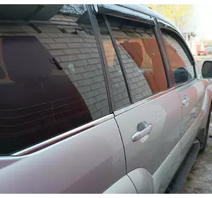 Зовнішня окантовка вікон (6 шт, нерж) OmsaLine - Італійська нержавійка для Toyota Land Cruiser Prado 120 Зовнішня окантовка вікон (6 шт, нерж) OmsaLine - Італійська нержавійка для Toyota Land Cruiser Prado 120