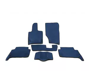 Килимки EVA (сині) 2 ряди (5 килимків) для Ауди Q7 2005-2015 рр