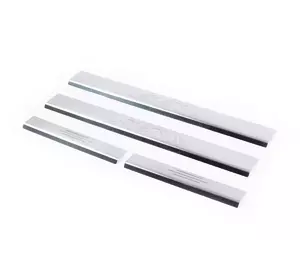 Накладки на пороги Carmos (4 шт, нерж.) для Fiat Siena 1998-2024 рр Накладки на пороги Carmos (4 шт, нерж.) для Fiat Siena 1998-2024 рр