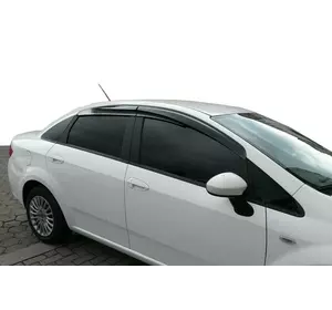 Вітровики (4 шт., Sunplex Sport) для Fiat Linea 2006-2018 рр Вітровики (4 шт., Sunplex Sport) для Fiat Linea 2006-2018 рр