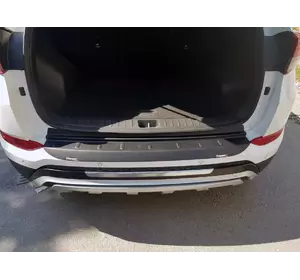 Накладка на задній бампер EuroCap 2016-2018 (ABS) для Hyundai Tucson TL рр Накладка на задній бампер EuroCap 2016-2018 (ABS) для Hyundai Tucson TL рр