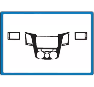 Накладки на панель Алюміній для Toyota Hilux 2006-2015 рр Накладки на панель Алюміній для Toyota Hilux 2006-2015 рр