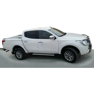 Бокові пороги Duru (2 шт., алюміній) для Fiat Fullback 2016-2024 рр Бокові пороги Duru (2 шт., алюміній) для Fiat Fullback 2016-2024 рр