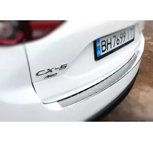 Накладка на задній бампер Carmos (нерж) для Mazda CX-5 2017-2024 рр