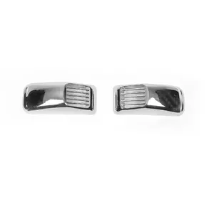 Решітка на повторювач `Прямокутник` (2 шт, ABS) для Volkswagen T5 Multivan 2003-2010 рр Решітка на повторювач `Прямокутник` (2 шт, ABS) для Volkswagen T5 Multivan 2003-2010 рр