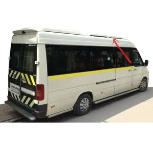 Рейлінги (під фарбування, 2 шт) для Mercedes Sprinter W901-905 1995-2006 рр Рейлінги (під фарбування, 2 шт) для Mercedes Sprinter W901-905 1995-2006 рр