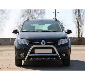 Передня дуга WT003 (нерж.) 51 мм для Renault Sandero 2013-2022 рр