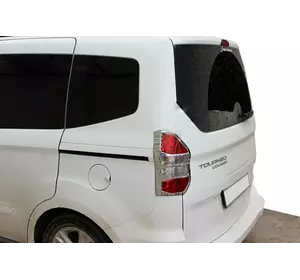 Накладки на стопи (2 шт., пласт) для Ford Courier 2014-2023 рр Накладки на стопи (2 шт., пласт) для Ford Courier 2014-2023 рр