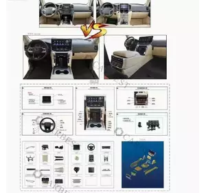 Комплект апгрейда салону на LC300 (Small) для Toyota Land Cruiser 200 Комплект апгрейда салону на LC300 (Small) для Toyota Land Cruiser 200