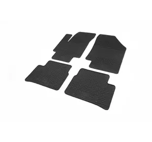 Гумові килимки (4 шт, Polytep) для Kia Rio 2005-2011 рр