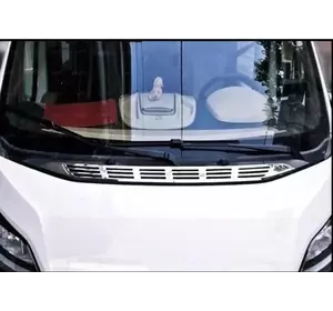 Накладка на повітровідвід (нерж) для Fiat Ducato 2006-2024 та рр Накладка на повітровідвід (нерж) для Fiat Ducato 2006-2024 та рр
