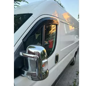 Накладки на дзеркала (2 шт, пласт.) для Fiat Ducato 2006-2024 та рр Накладки на дзеркала (2 шт, пласт.) для Fiat Ducato 2006-2024 та рр