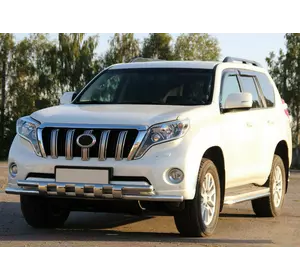 Передній захист ST015 (нерж) для Toyota Land Cruiser Prado 150 Передній захист ST015 (нерж) для Toyota Land Cruiser Prado 150