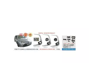 Протитуманки (2 шт, LED) для Toyota Corolla 2019-2024 рр Протитуманки (2 шт, LED) для Toyota Corolla 2019-2024 рр