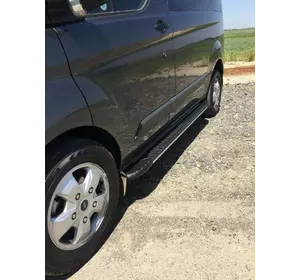 Бокові пороги Bosphorus Grey (2 шт., алюміній) L3/L4 (довга) для Ford Transit 2000-2014 рр Бокові пороги Bosphorus Grey (2 шт., алюміній) L3/L4 (довга) для Ford Transit 2000-2014 рр