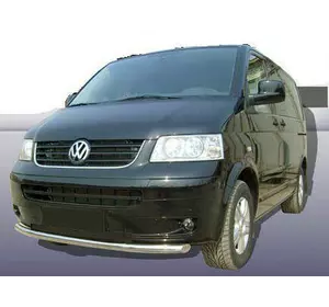Нижня одинарна губа (нерж) 42мм для Volkswagen T5 Multivan 2003-2010 рр Нижня одинарна губа (нерж) 42мм для Volkswagen T5 Multivan 2003-2010 рр