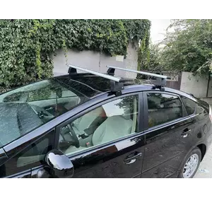 Перемички на гладку дах (2 шт, Asaf V4) для Toyota Prius 2009-2015 рр Перемички на гладку дах (2 шт, Asaf V4) для Toyota Prius 2009-2015 рр