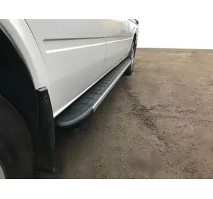 Бокові пороги Duru (2 шт., Алюміній) Середня база для Mercedes Sprinter W901-905 1995-2006 рр Бокові пороги Duru (2 шт., Алюміній) Середня база для Mercedes Sprinter W901-905 1995-2006 рр