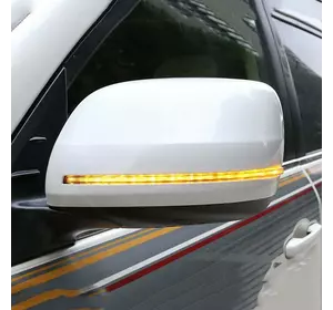 Кришки дзеркал (з LED повторителем, стиль 2020) Чорний колір для Toyota Land Cruiser 200 Кришки дзеркал (з LED повторителем, стиль 2020) Чорний колір для Toyota Land Cruiser 200