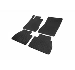 Гумові килимки (4 шт, Polytep) для Mercedes E-сlass W211 2002-2009 рр