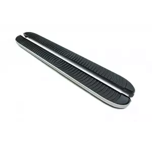 Бокові пороги Tayga Grey (2 шт., алюм.) Коротка (short) і Середня (long) для Mercedes Vito W639 2004-2015рр Бокові пороги Tayga Grey (2 шт., алюм.) Коротка (short) і Середня (long) для Mercedes Vito W639 2004-2015рр