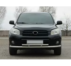 Передній захист ST014 (нерж) 51/42 мм для Toyota Rav 4 2006-2013 років Передній захист ST014 (нерж) 51/42 мм для Toyota Rav 4 2006-2013 років