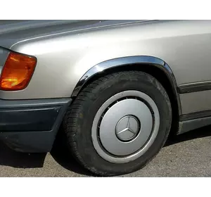 Накладки на арки 1985-1989 (4 шт, нерж) для Mercedes E-сlass W124 рр Накладки на арки 1985-1989 (4 шт, нерж) для Mercedes E-сlass W124 рр