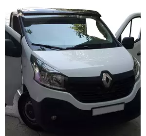 Козирьок на лобове скло (чорний глянець, 5мм) для Fiat Talento 2016-2024 рр Козирьок на лобове скло (чорний глянець, 5мм) для Fiat Talento 2016-2024 рр